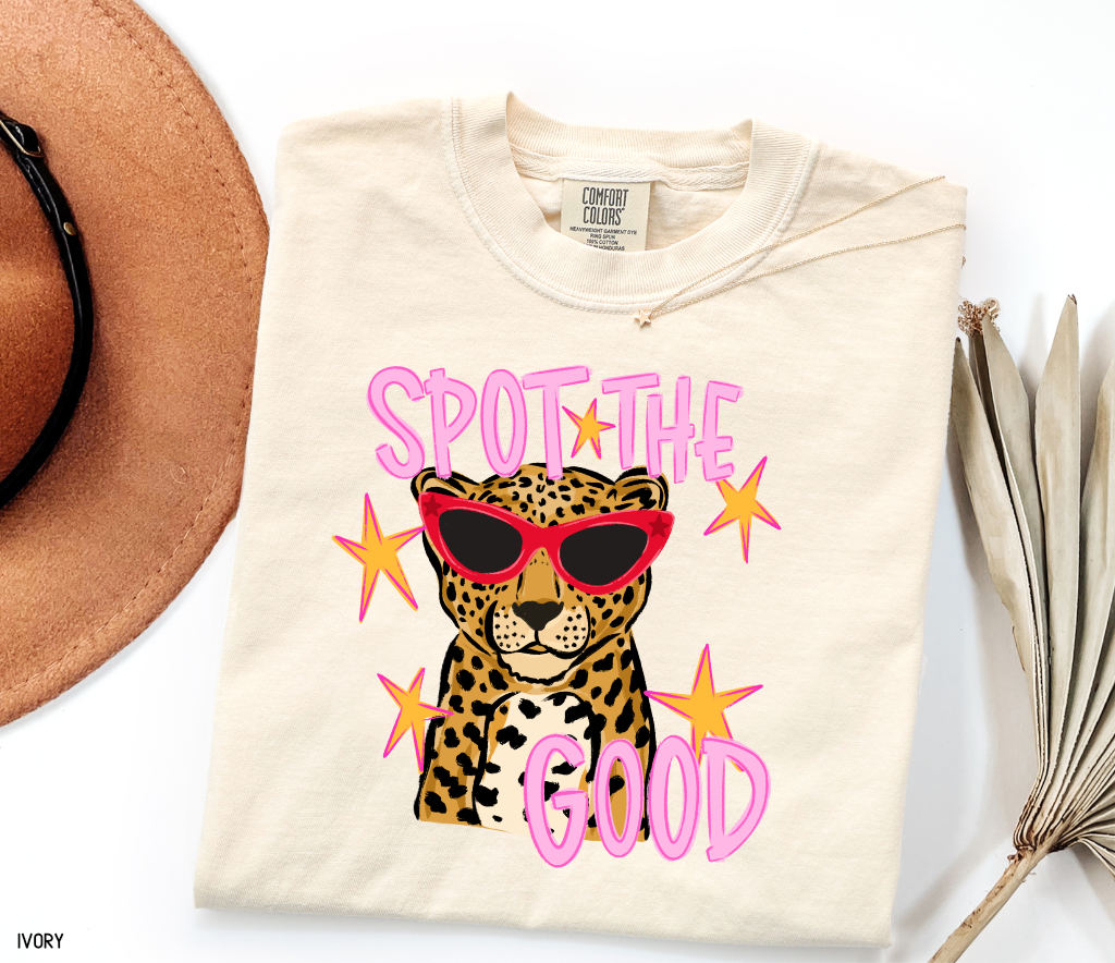 Spot The Good Leopard Comfort Colors T-Shirt