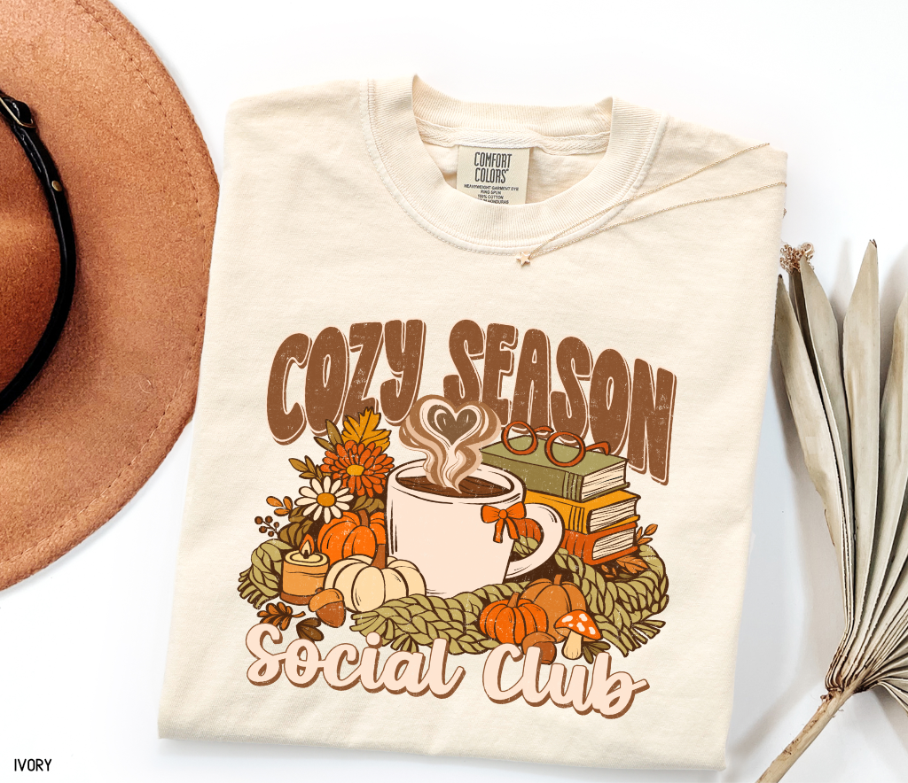Cozy Season Social Club Adult Comfort Colors T-Shirt