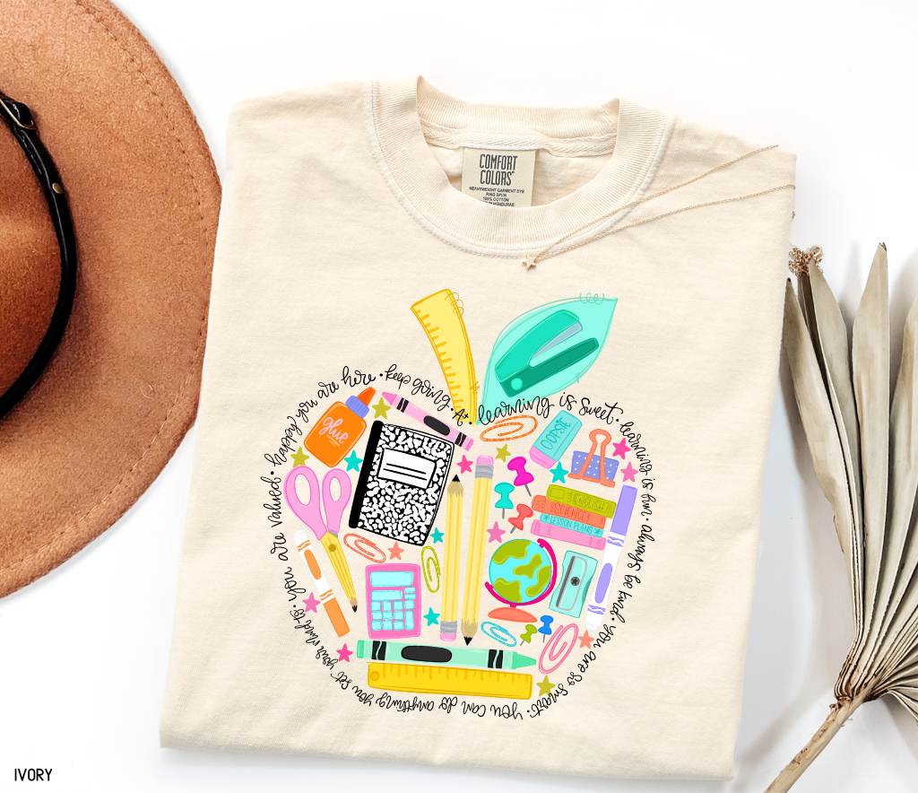 Teacher Supplies Adult Comfort Colors T-Shirt