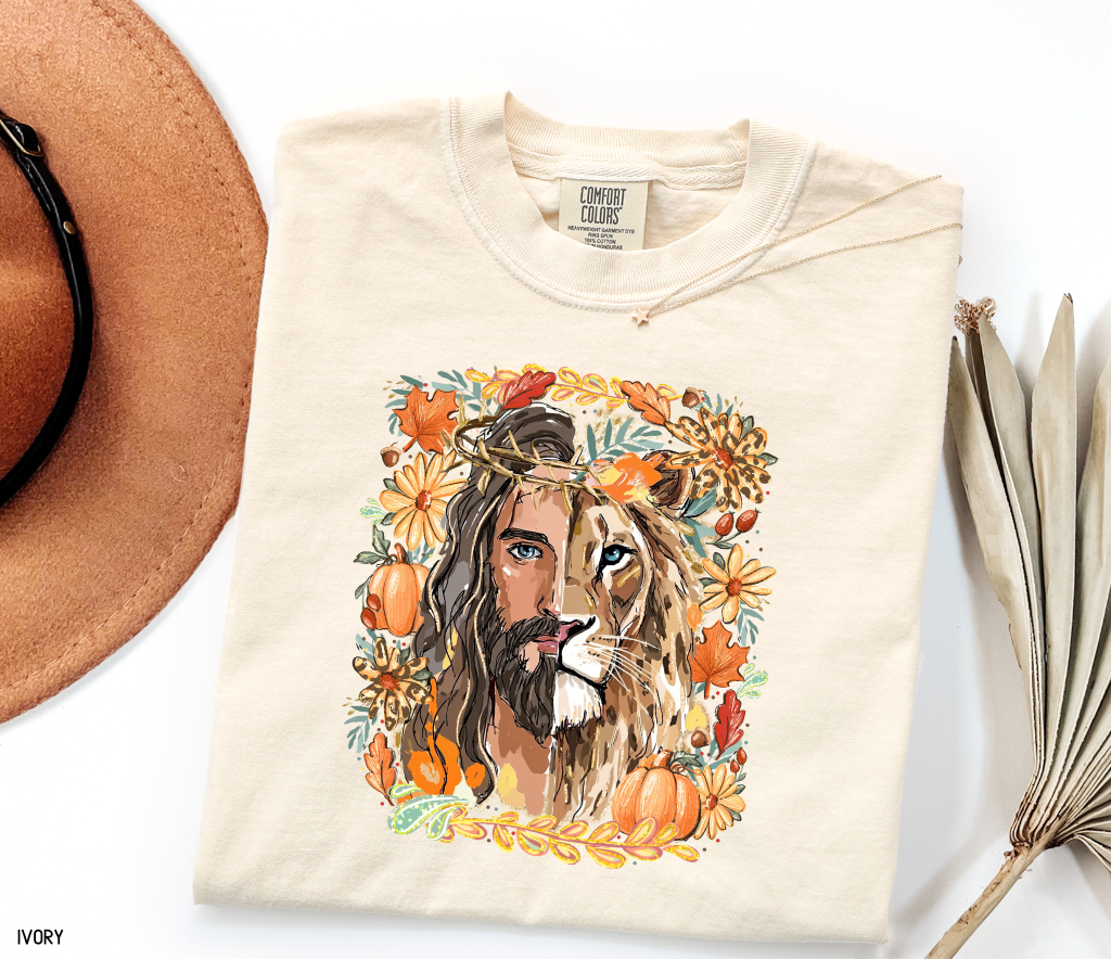 Jesus Lion of Judah Adult Comfort Colors T-shirt
