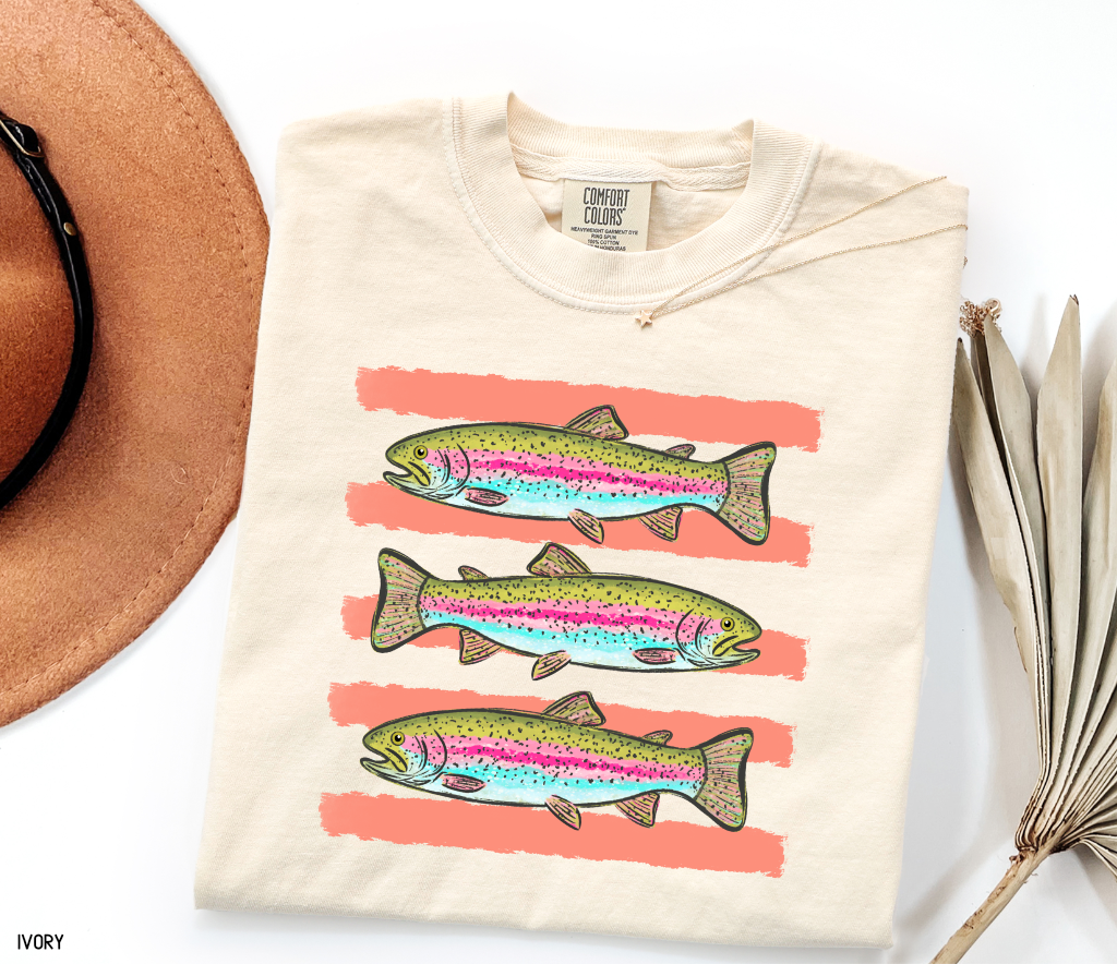 Funny Trout Adult Comfort Colors T-Shirt