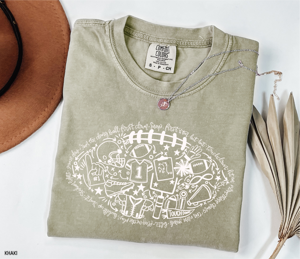 Football Adult Comfort Colors T-Shirt