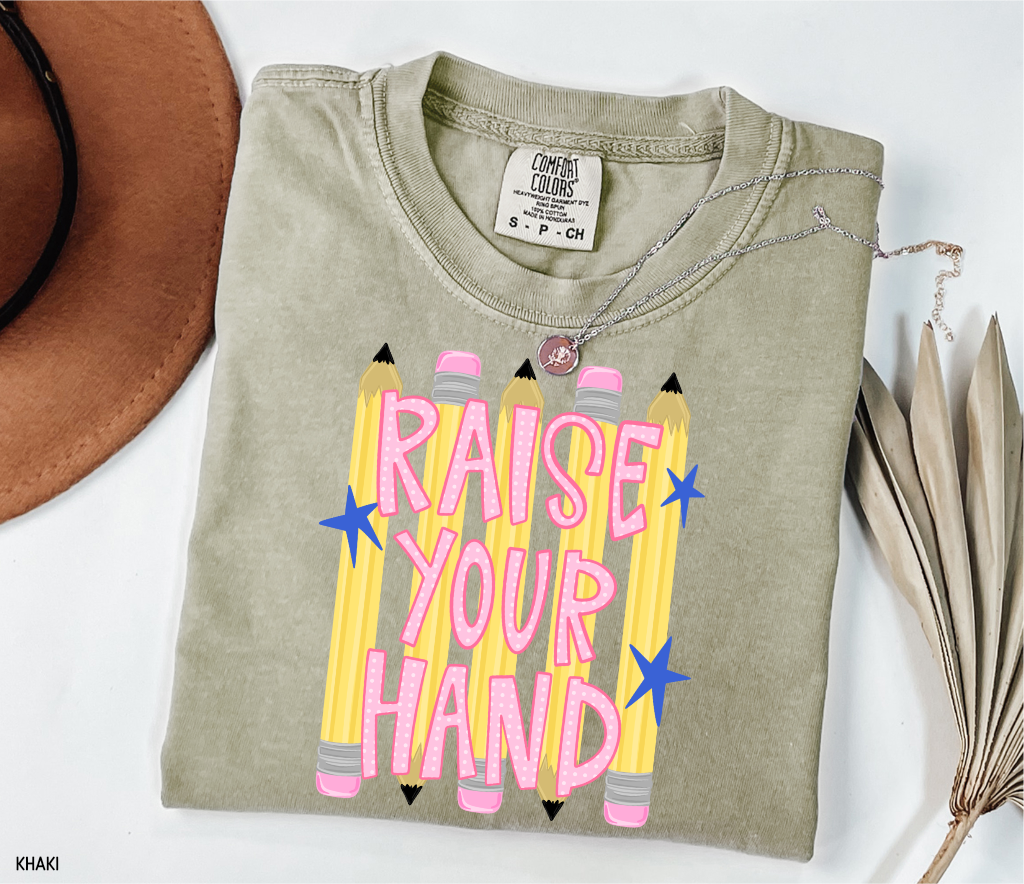 Raise Your Hand Teacher Adult Comfort Colors T-Shirt