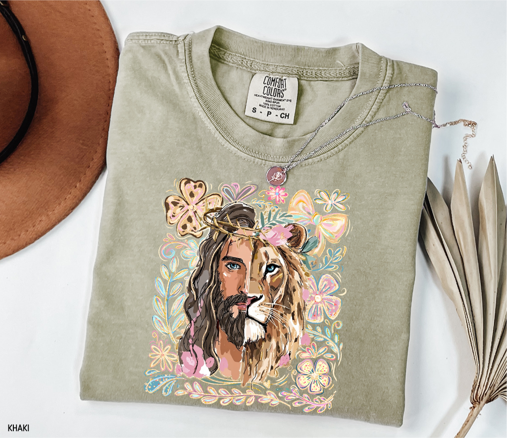 Jesus Lion of Judah Adult Comfort Colors T-Shirt