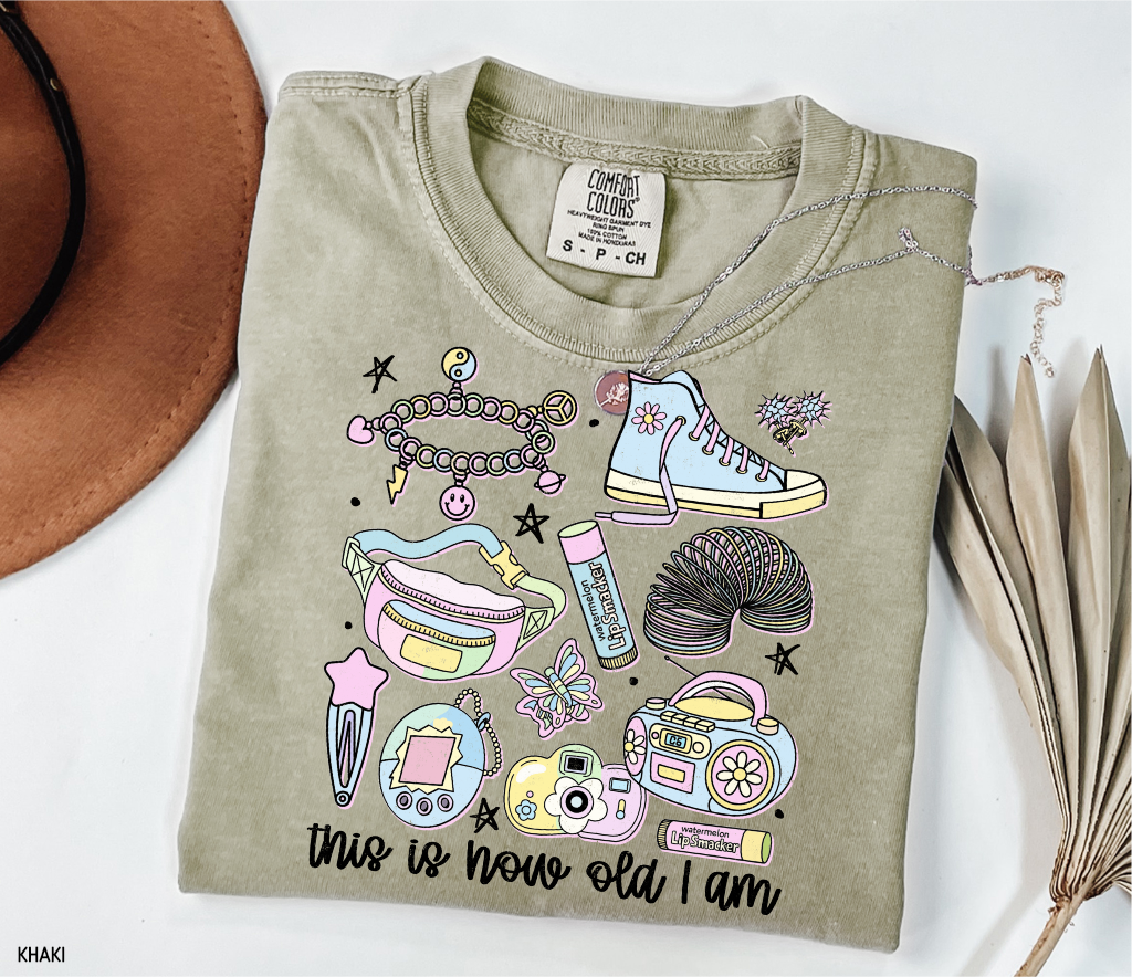 This is How Old I Am Adult Comfort Colors T-Shirt