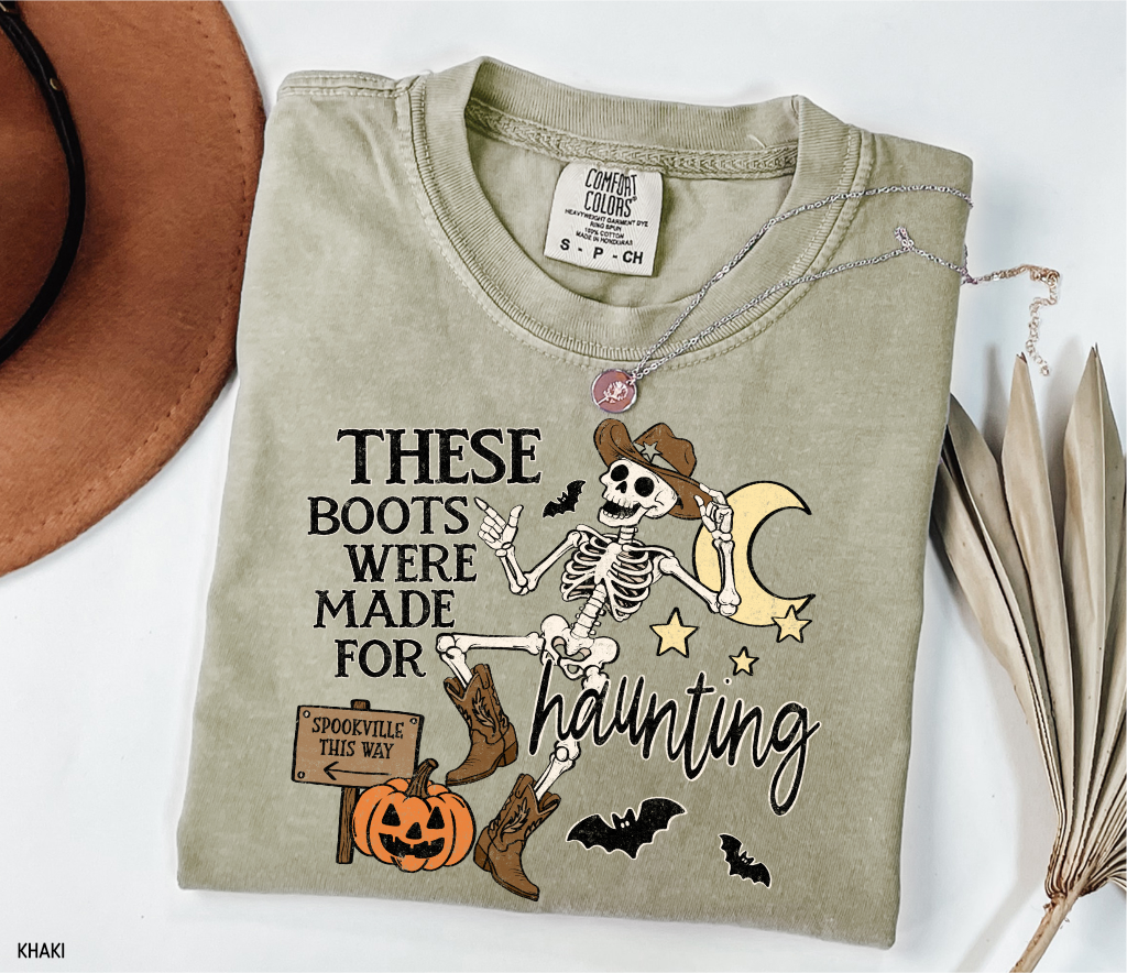 These Boots Were Made for Haunting Adult Comfort Colors T-Shirt