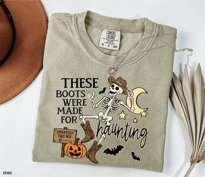 These Boots Were Made for Haunting Adult Comfort Colors T-Shirt