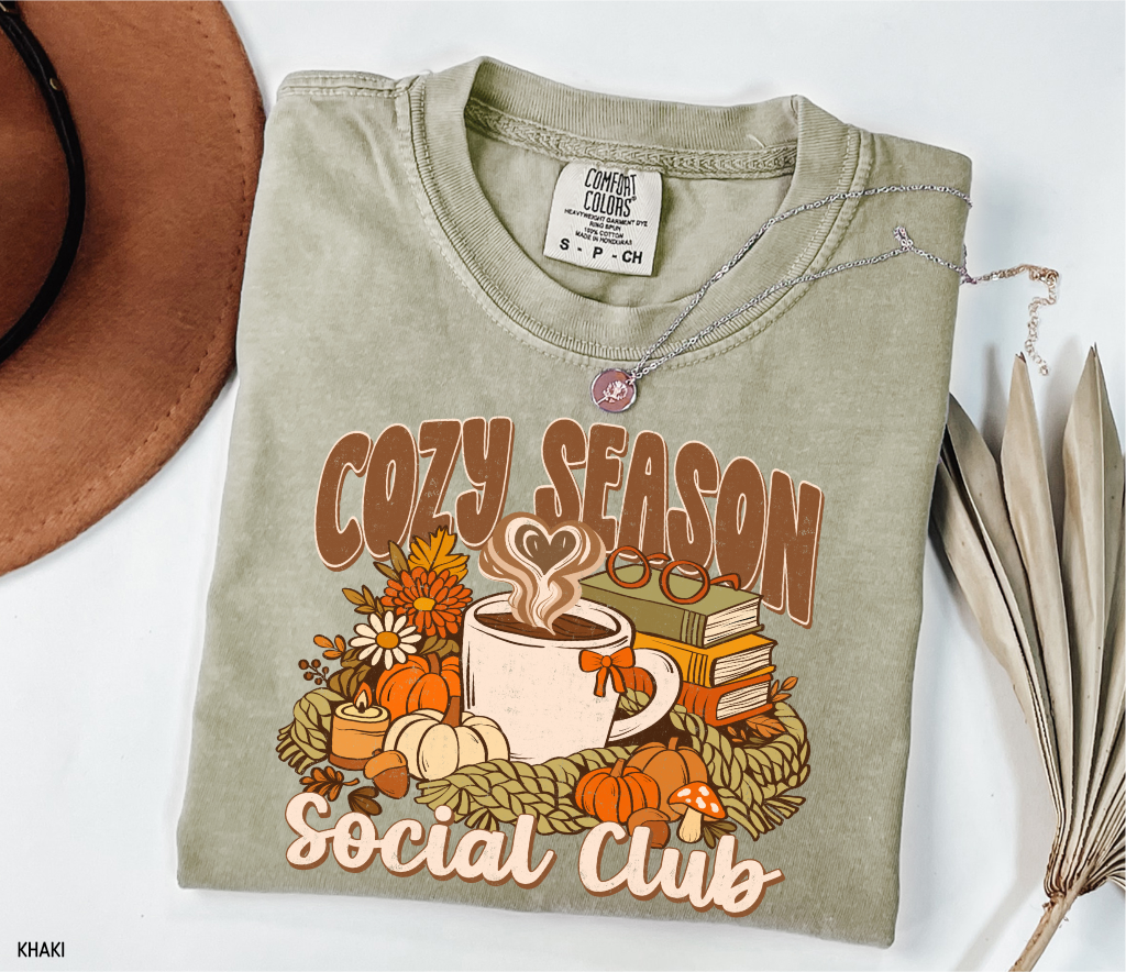 Cozy Season Social Club Adult Comfort Colors T-Shirt