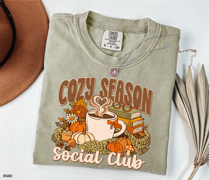 Cozy Season Social Club Adult Comfort Colors T-Shirt