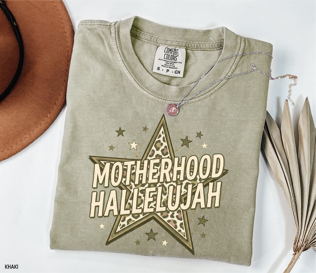Motherhood Hallelujah Adult Comfort Colors T-Shirt
