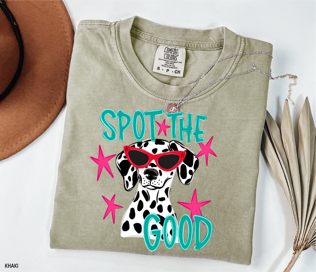 Spot The Good Dalmatian Adult Comfort Colors T-Shirt