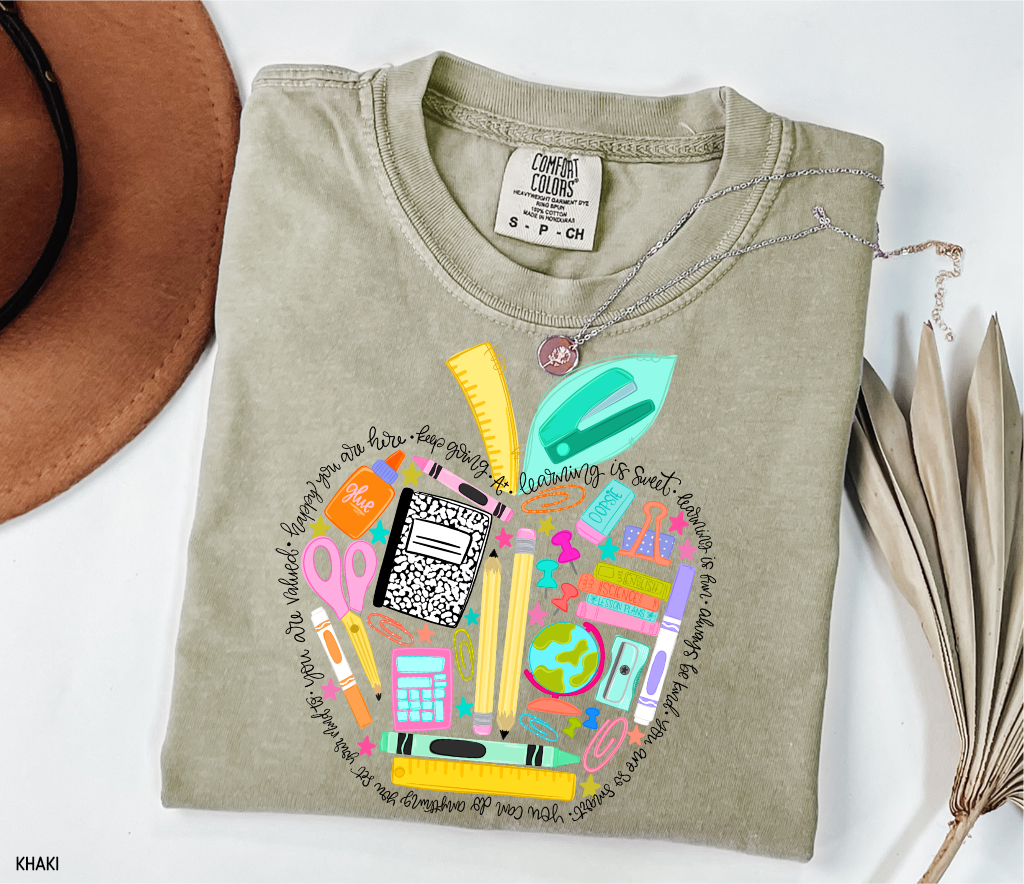 Teacher Supplies Adult Comfort Colors T-Shirt