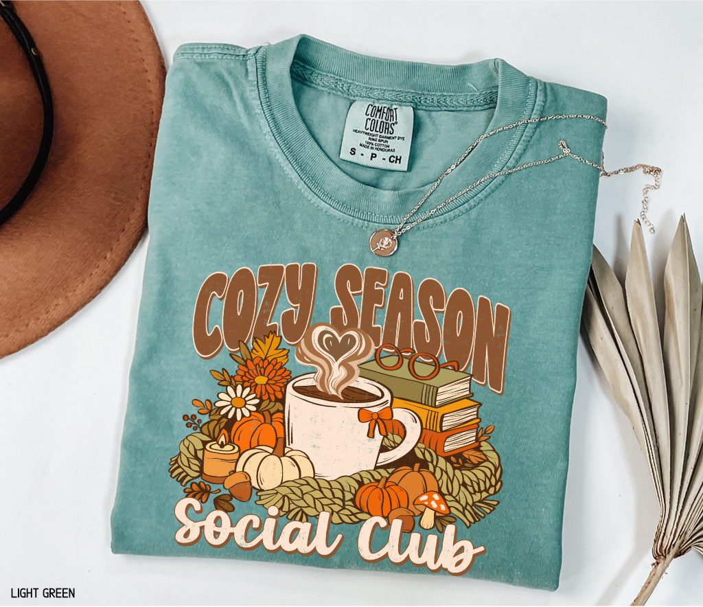 Cozy Season Social Club Adult Comfort Colors T-Shirt