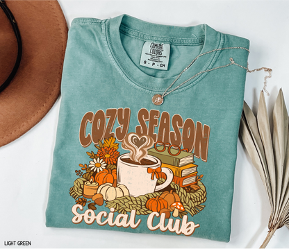 Cozy Season Social Club Adult Comfort Colors T-Shirt