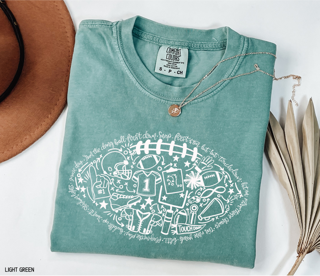 Football Adult Comfort Colors T-Shirt