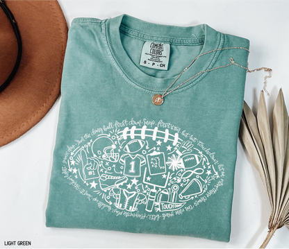 Football Adult Comfort Colors T-Shirt