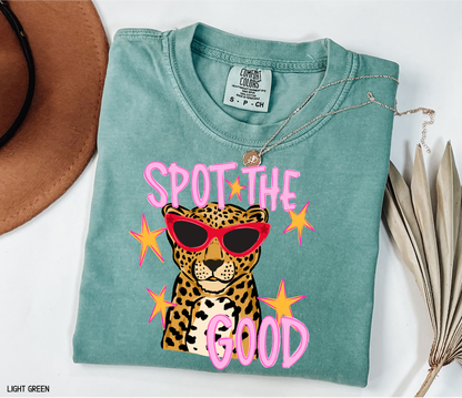 Spot The Good Leopard Comfort Colors T-Shirt