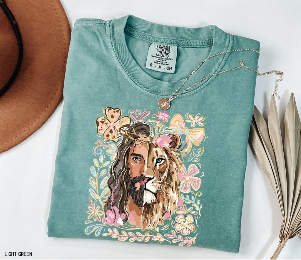 Jesus Lion of Judah Adult Comfort Colors T-Shirt