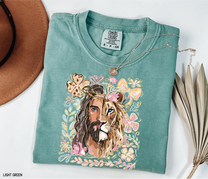 Jesus Lion of Judah Adult Comfort Colors T-Shirt
