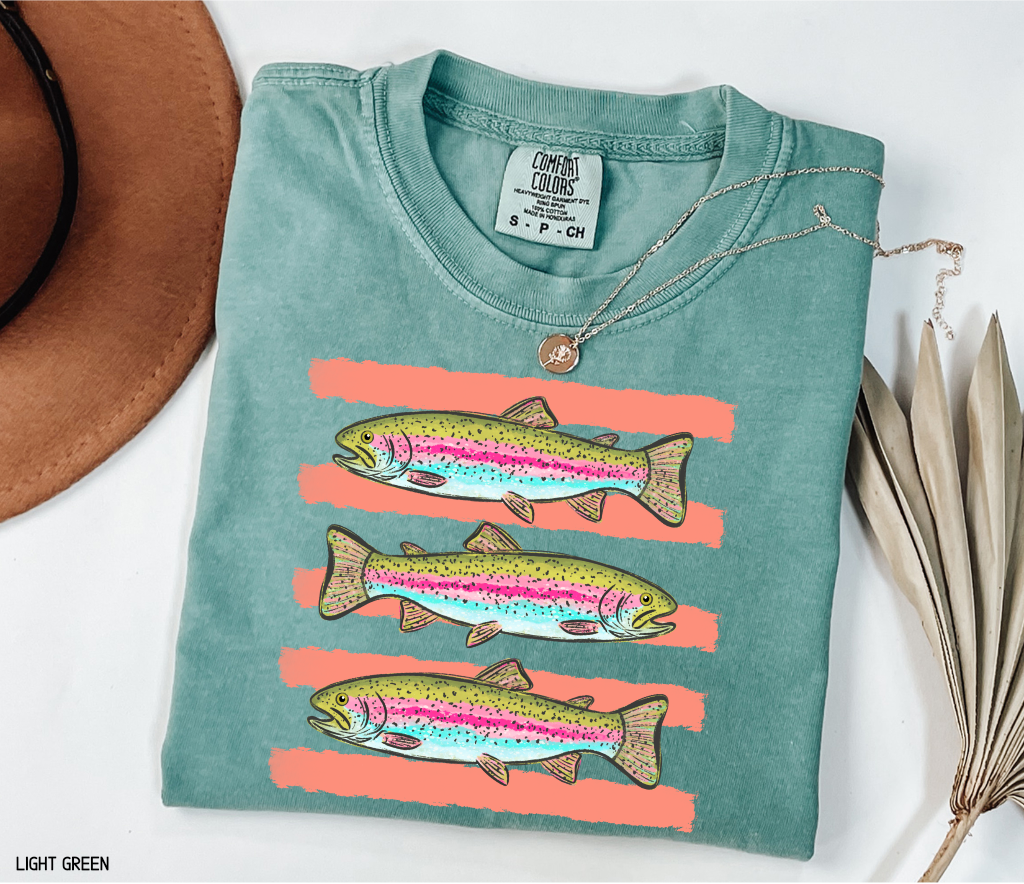 Funny Trout Adult Comfort Colors T-Shirt