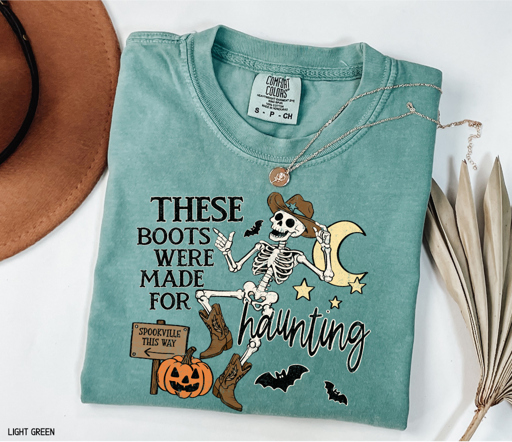 These Boots Were Made for Haunting Adult Comfort Colors T-Shirt