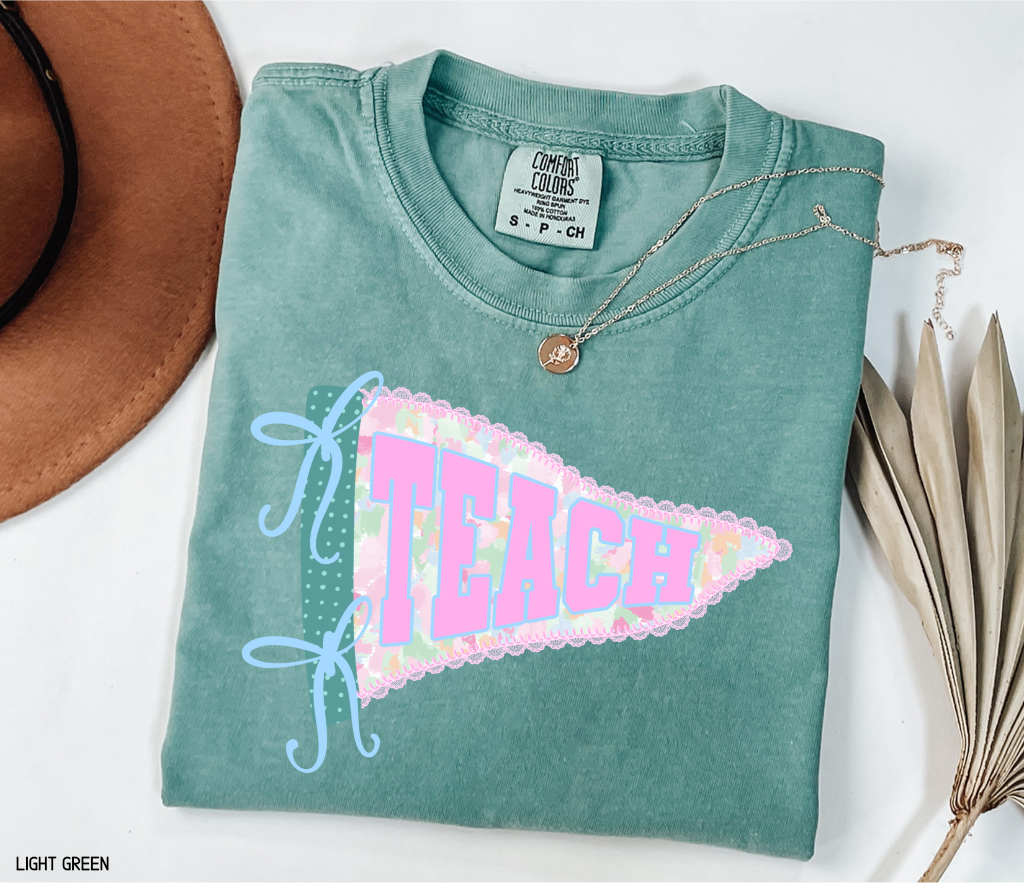 Teach Pennant Adult Comfort Colors T-Shirt