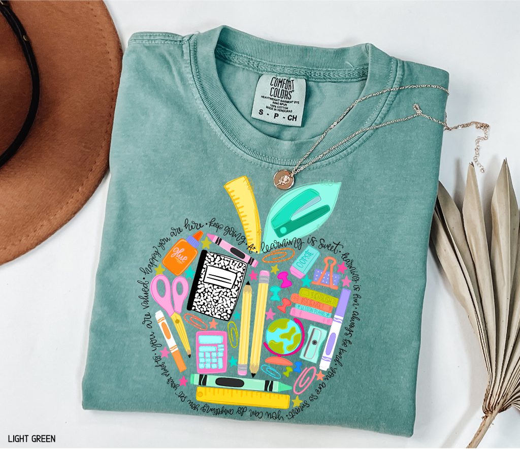 Teacher Supplies Adult Comfort Colors T-Shirt