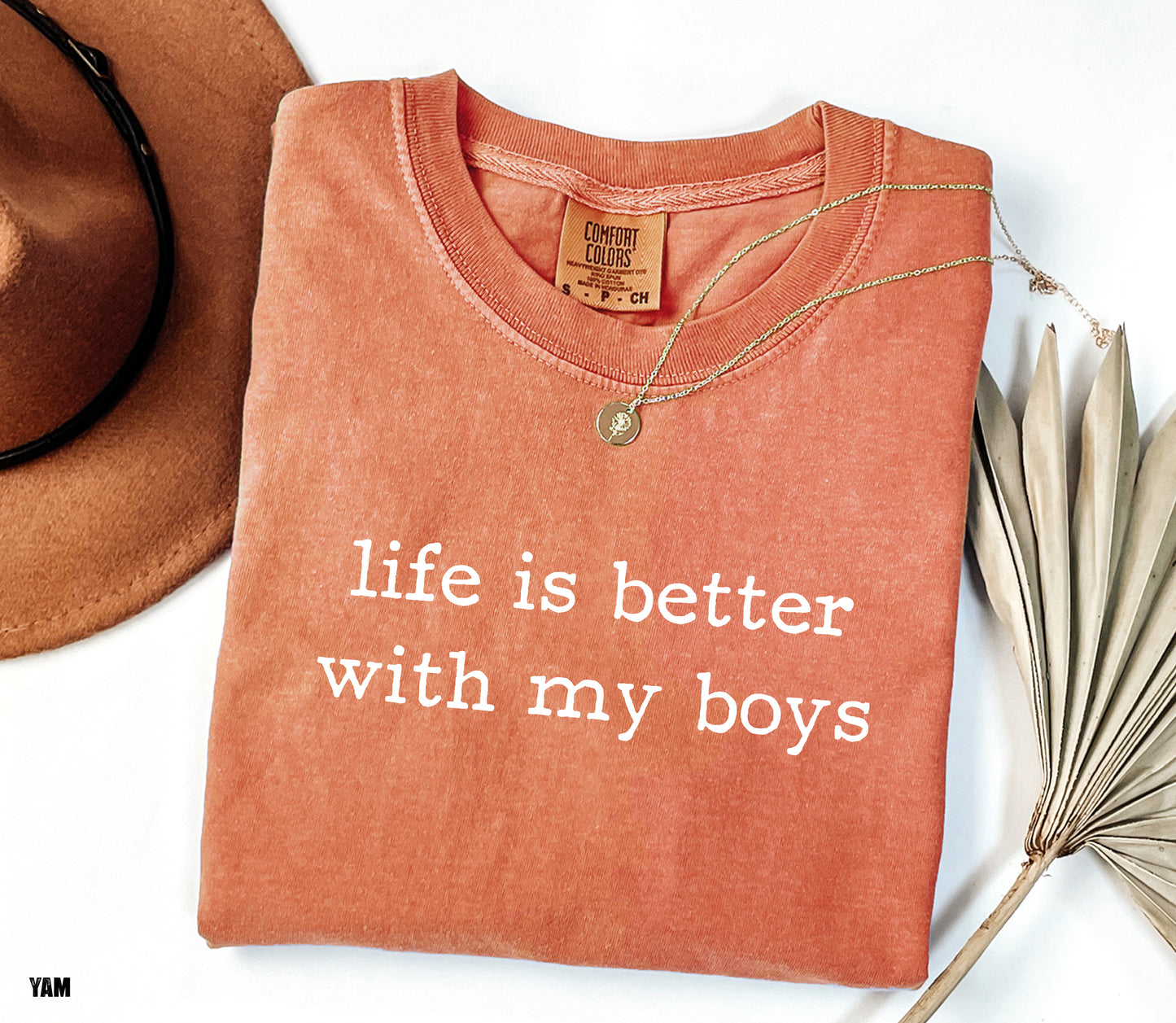 Life is Better With My Boys Comfort Colors T-Shirt