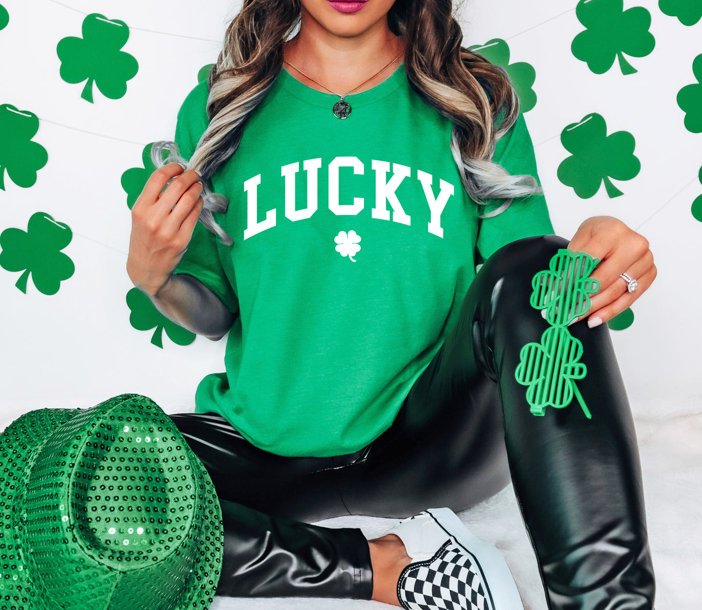 Lucky Varsity Adult T-shirt