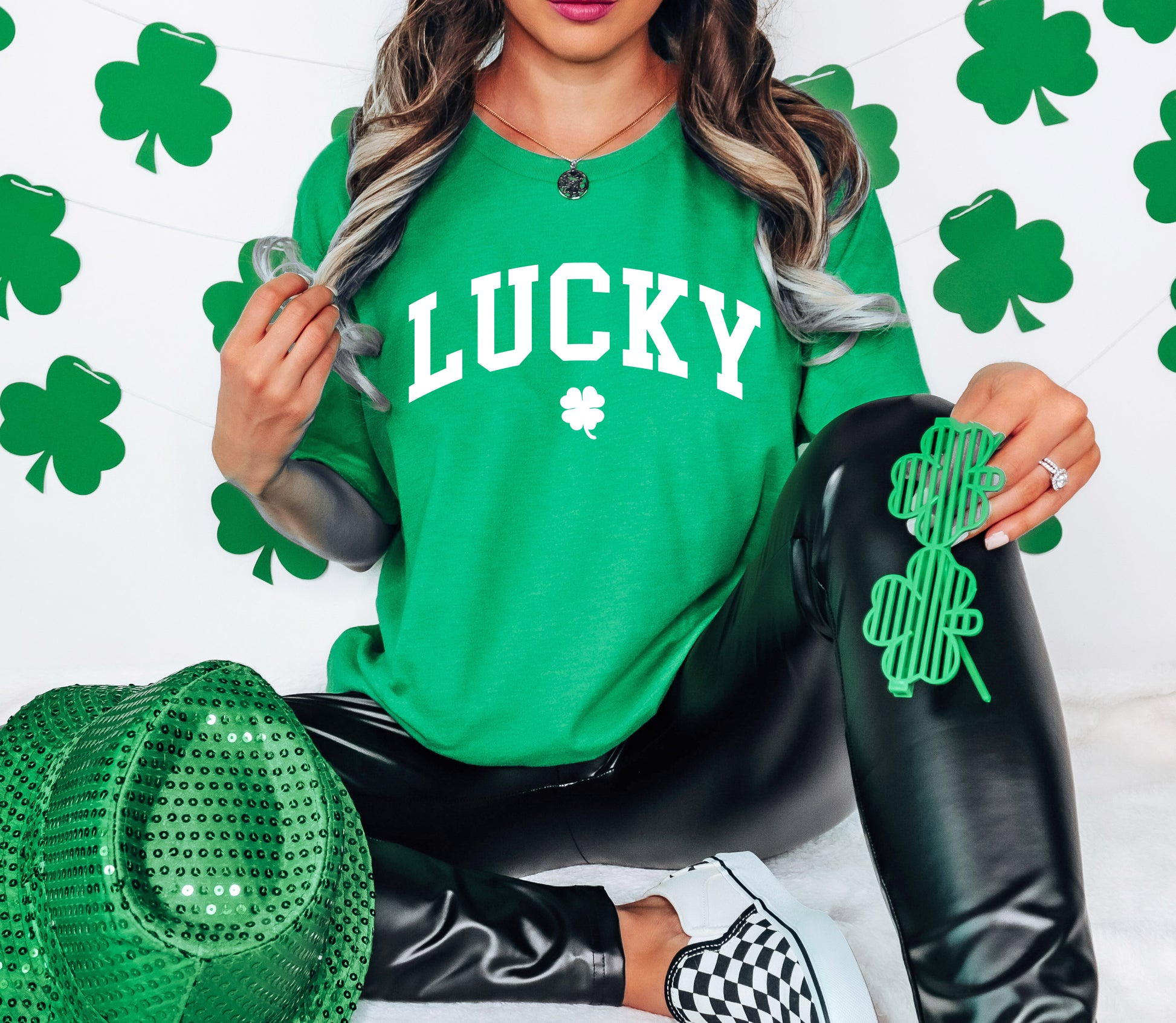 Lucky Varsity Adult T-shirt