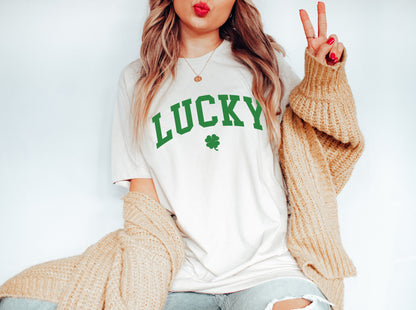 Lucky Varsity Adult T-shirt