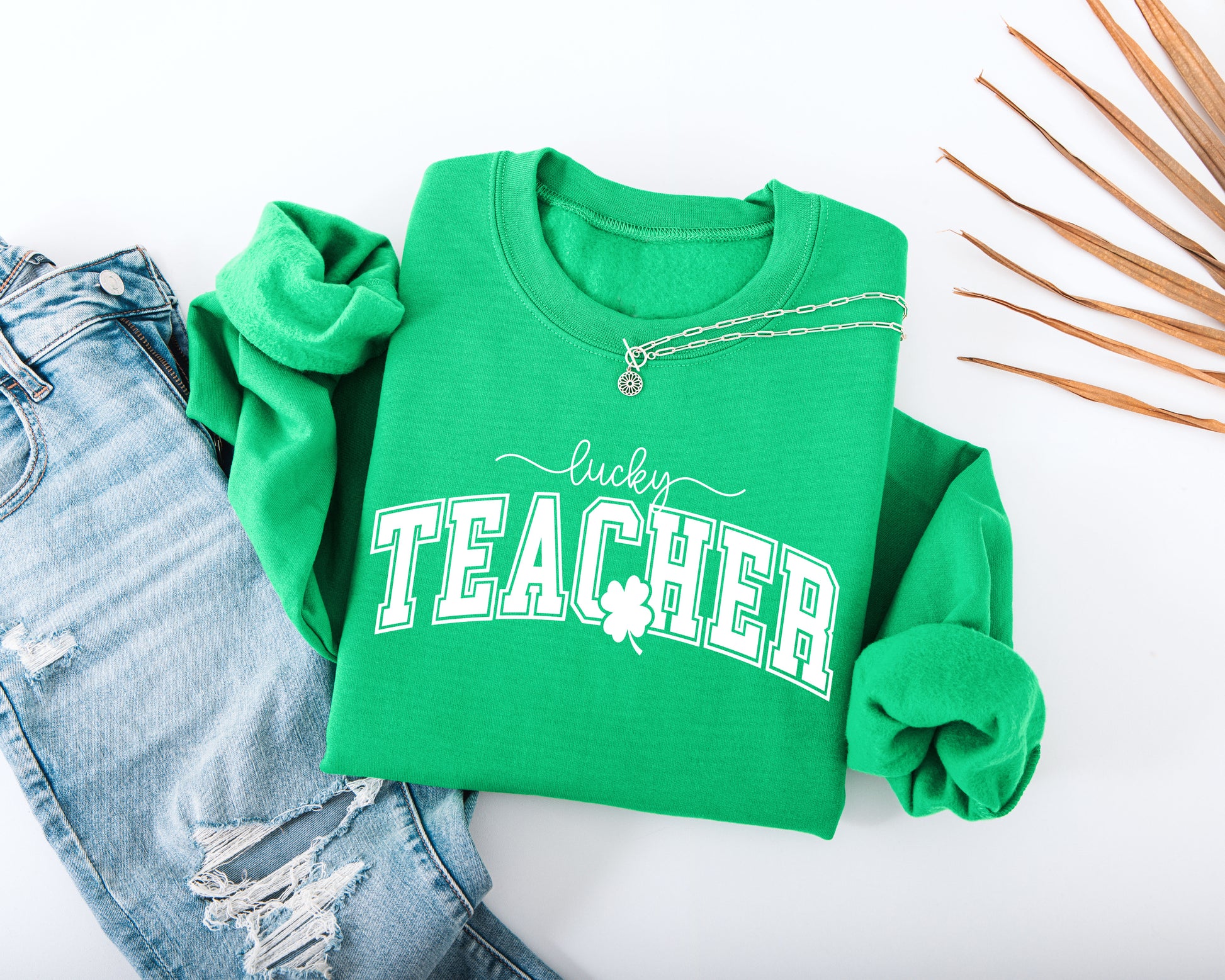 Lucky Teacher Adult Sweatshirt