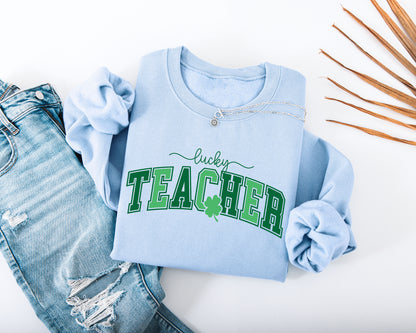 Lucky Teacher Adult Sweatshirt