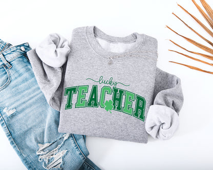 Lucky Teacher Adult Sweatshirt