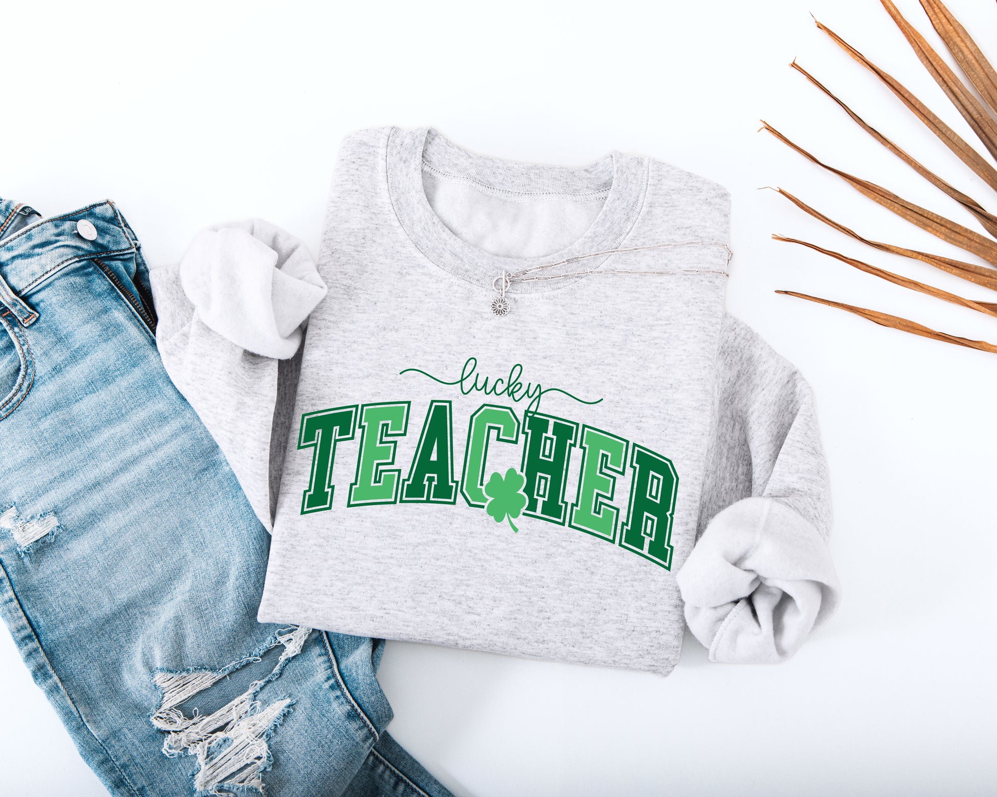 Lucky Teacher Adult Sweatshirt
