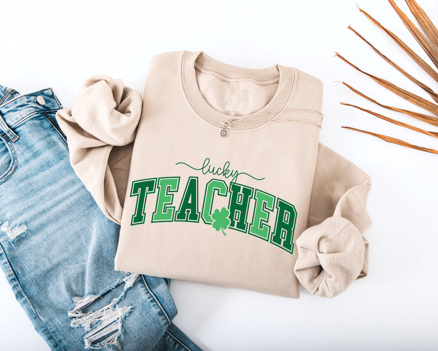 Lucky Teacher Adult Sweatshirt