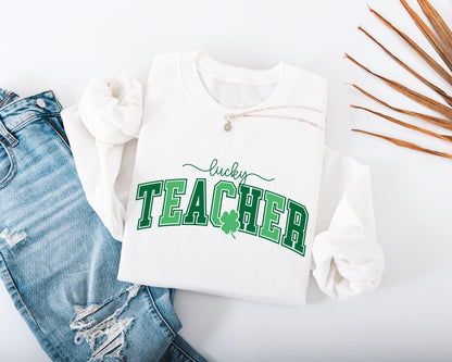 Lucky Teacher Adult Sweatshirt
