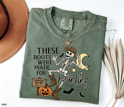 These Boots Were Made for Haunting Adult Comfort Colors T-Shirt