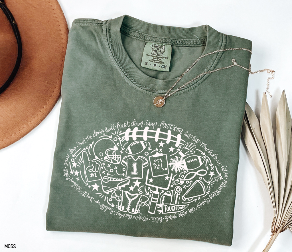 Football Adult Comfort Colors T-Shirt
