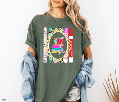Teacher Subjects Comfort Colors T-Shirt