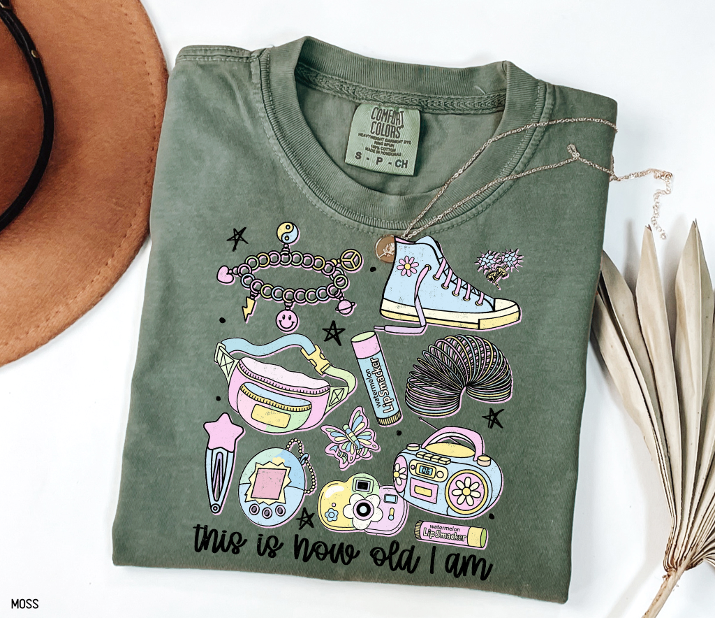 This is How Old I Am Adult Comfort Colors T-Shirt