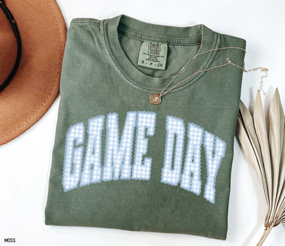 Gingham Game Day Adult Comfort Colors T-Shirt
