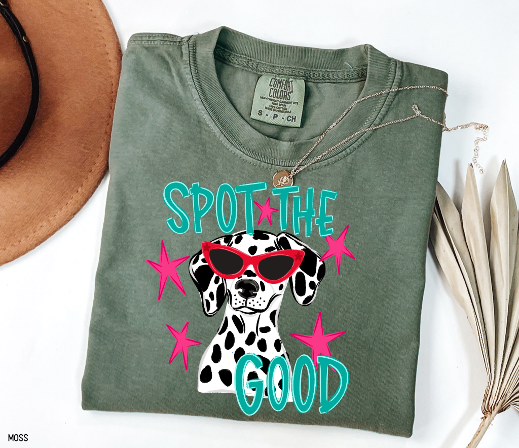 Spot The Good Dalmatian Adult Comfort Colors T-Shirt