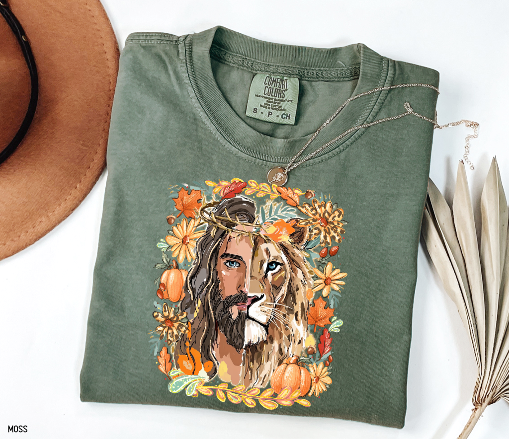 Jesus Lion of Judah Adult Comfort Colors T-shirt