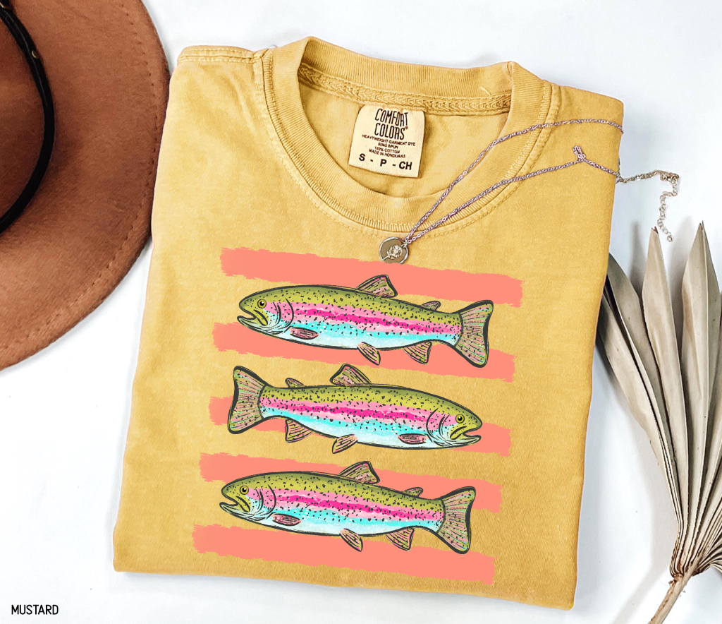 Funny Trout Adult Comfort Colors T-Shirt