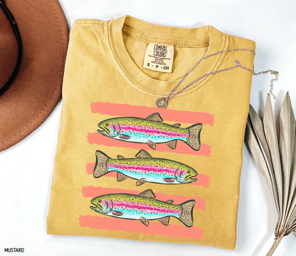 Funny Trout Adult Comfort Colors T-Shirt