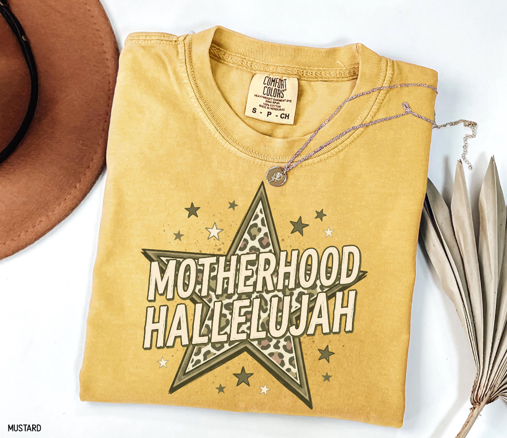Motherhood Hallelujah Adult Comfort Colors T-Shirt