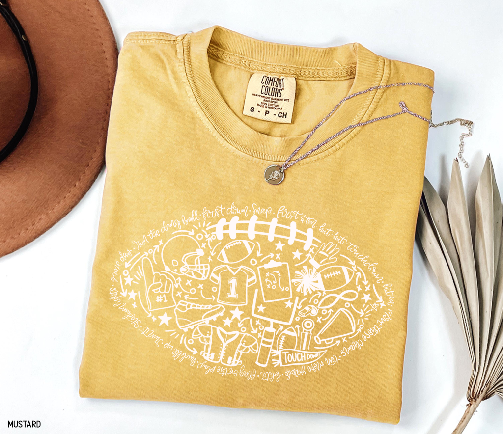Football Adult Comfort Colors T-Shirt