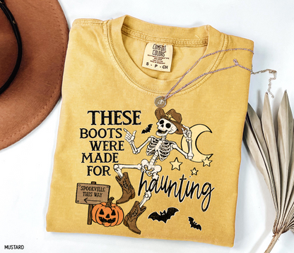 These Boots Were Made for Haunting Adult Comfort Colors T-Shirt
