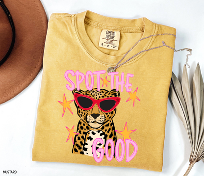 Spot The Good Leopard Comfort Colors T-Shirt